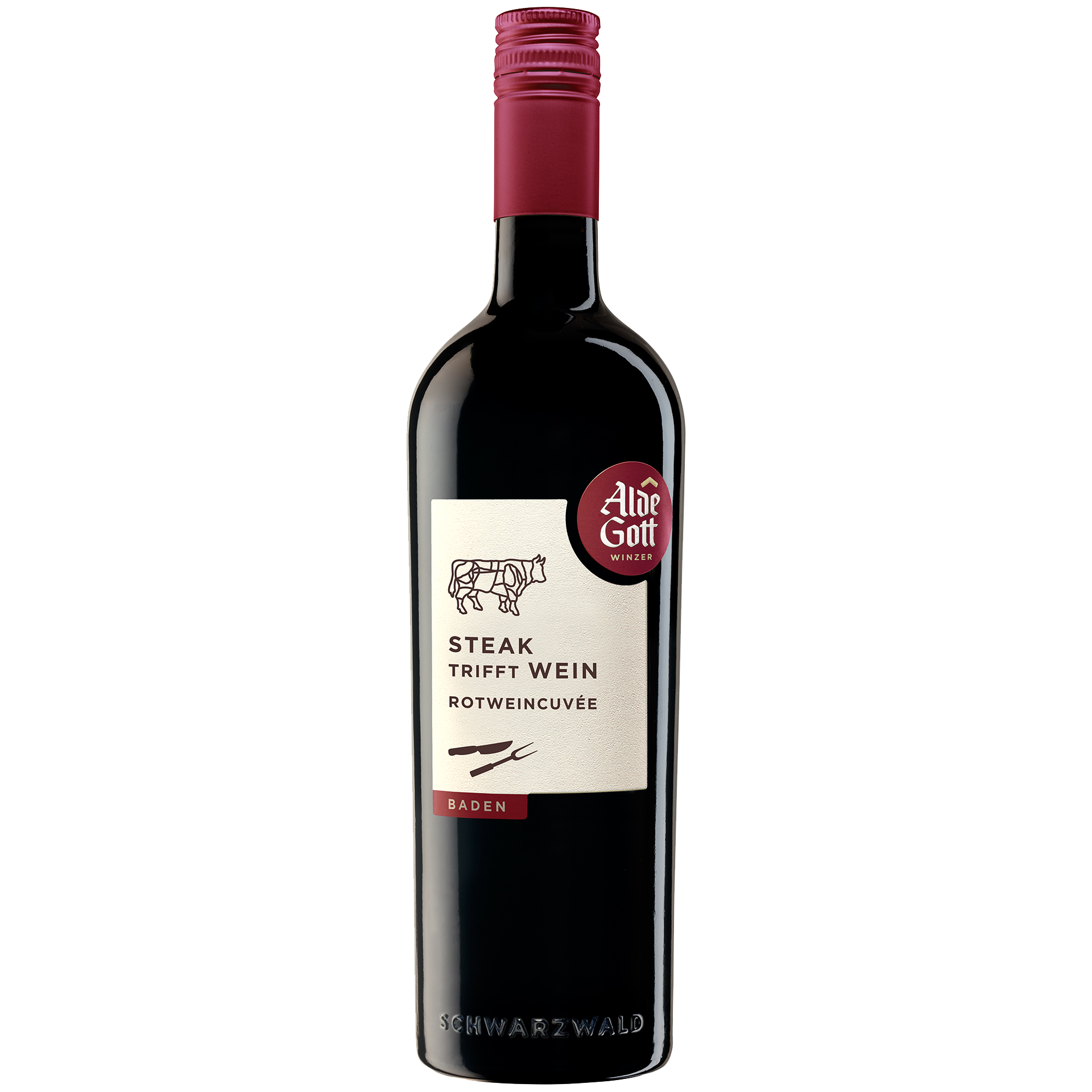 Alde Gott Rotwein Cuvée Qw feinherb "Steak trifft Wein"