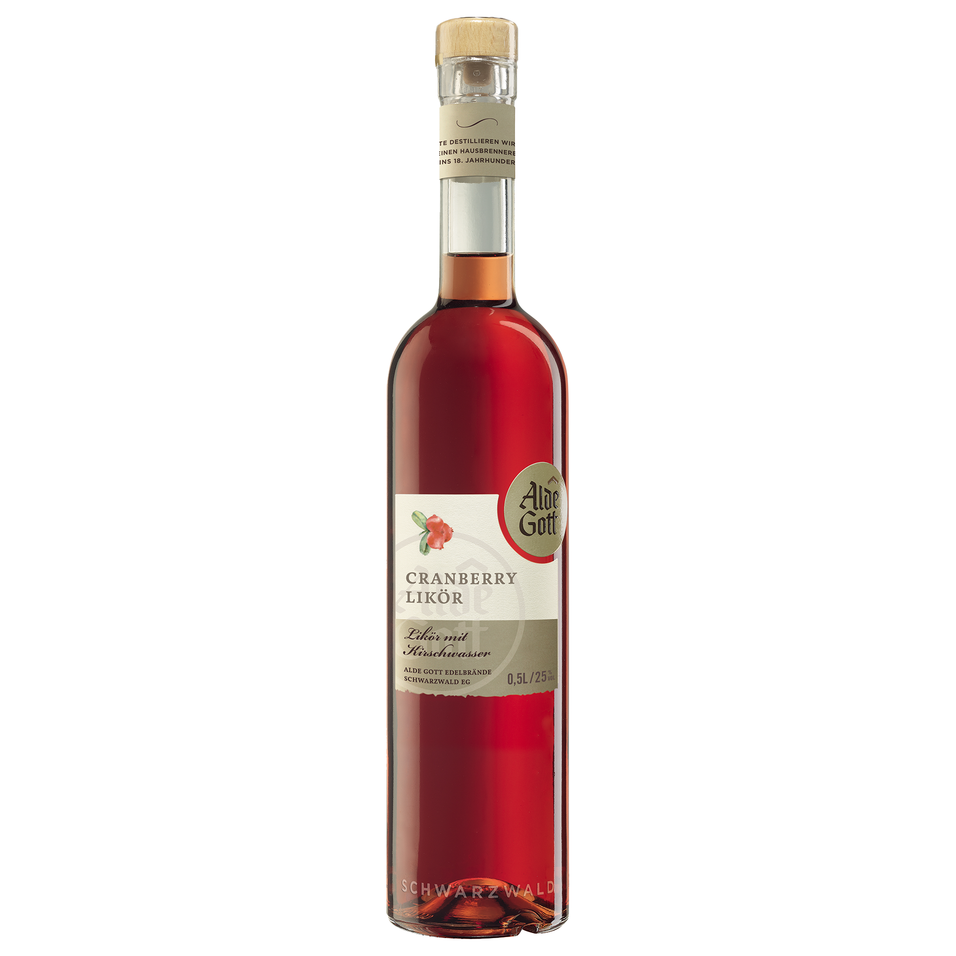 Cranberry Likör 25 % 0,5 l