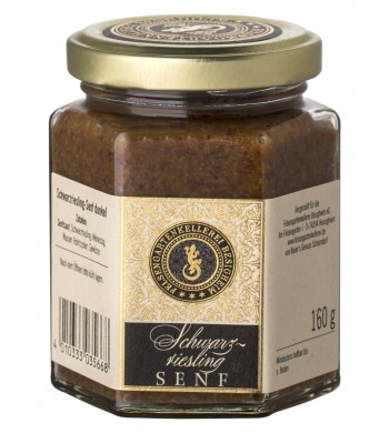 Schwarzriesling Senf dunkel 160 ml