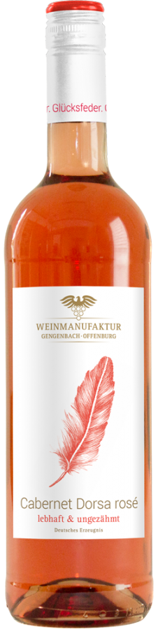 Cabernet Dorsa Rosé Qw feinherb Glücksfeder 