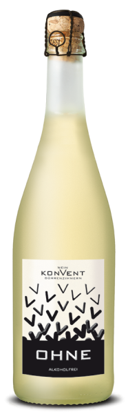 Secco OHNE weiß schäumendes Getränk aus entalkoholisiertem Wein Secco OHNE weiß schäumendes Getränk aus entalkoholisiertem Wein