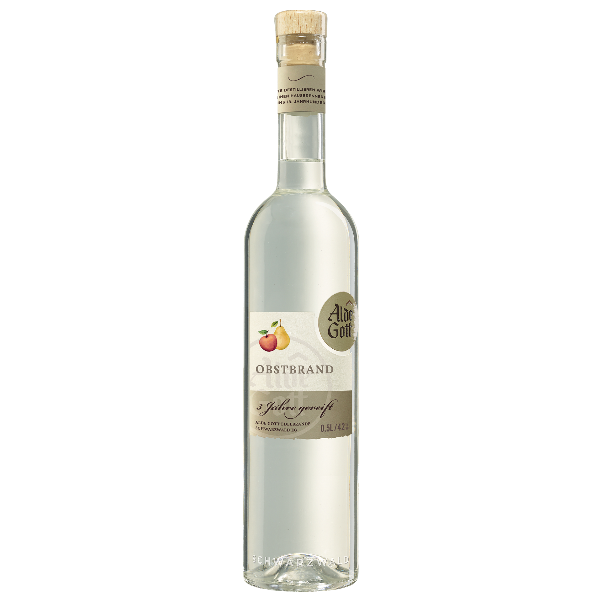 Obstbrand 40 % 0,5 l Gold Serie